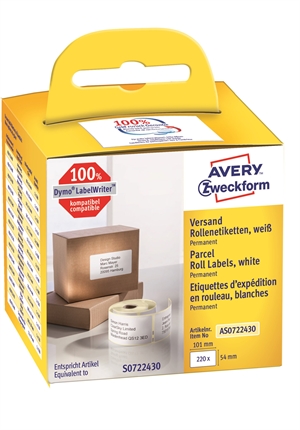 Avery etykieta przesyłkowa na rolce 101 x 54 mm, 220 szt.